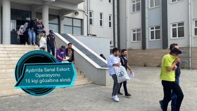 Aydın'da ‘Sanal eskort’ operasyonu: 15 gözaltı