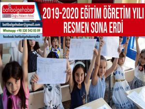 2019-2020 eğitim-öğretim dönemini resmen sona erdi